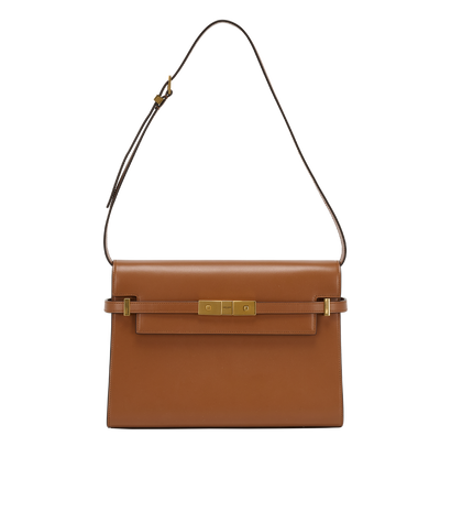 Medium Manhattan, &pound;1,200, Handbags, Brown, Leather, Front view